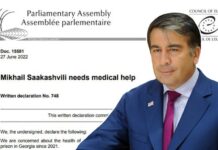 მოვუწოდებთ საქართველოს მთავრობას გააკეთოს ყველაფერი სააკაშვილის ჯანმრთელობის დასასტაბილურებლად, ლოგიკური იქნებოდა მკურნალობა ევროპულ კლინიკაში