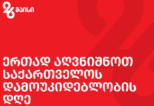 “წელს გვაქვს თემა, თავისუფლება და თავისუფლების სიყვარული” – მთავრობის ადმინისტრაცია განმარტავს, რატომ არ დაკიდეს EU-ს დროშები