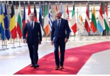 ირაკლი ღარიბაშვილს შარლ მიშელმა სამუშაო სადილზე უმასპინძლა