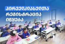 პირველკლასელთა საყოველთაო რეგისტრაცია 22 მაისს, 09:00 საათიდან დაიწყება