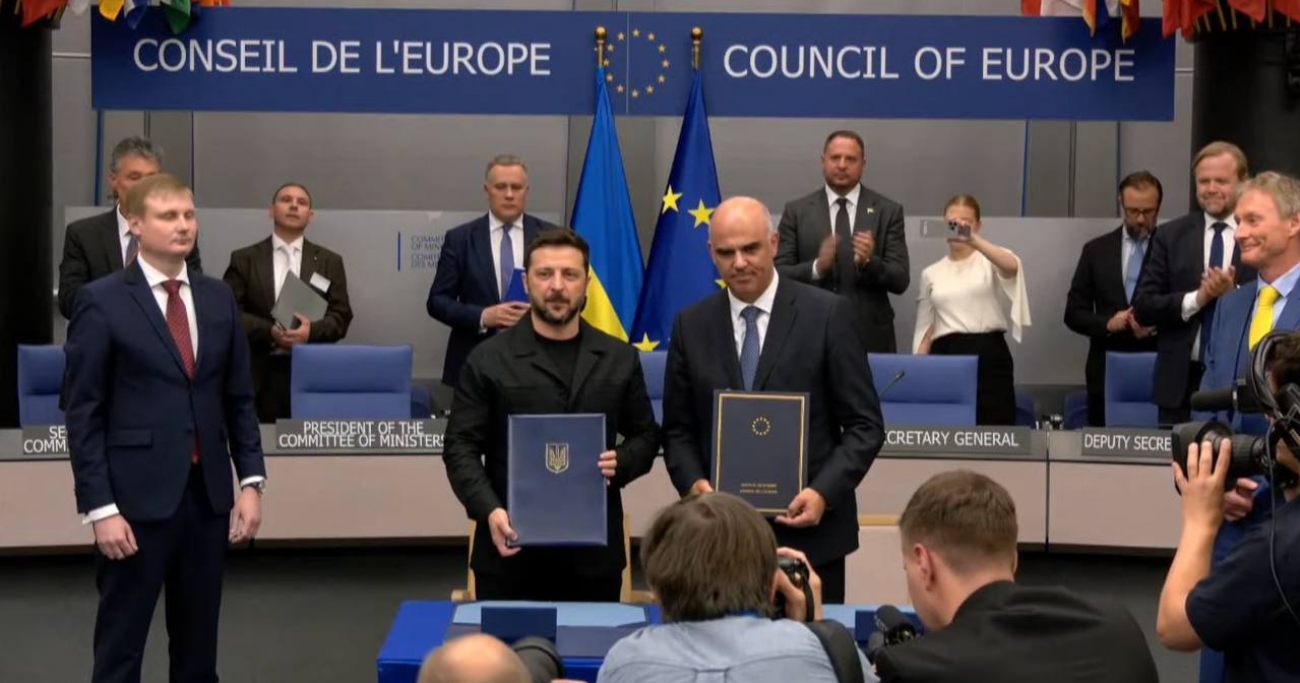 უკრაინამ და ევროსაბჭომ რუსეთის წინააღმდეგ ტრიბუნალის შექმნის შეთანხმებას ხელი მოაწერეს