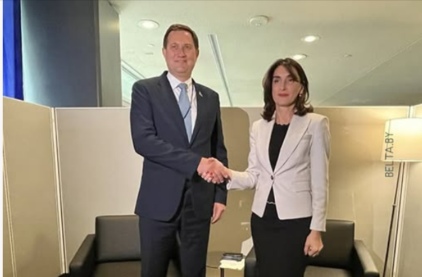 ნიუ-იორკში მაკა ბოჭორიშვილი სანქცირებულ ბელარუსის საგარეო საქმეთა მინისტრსაც შეხვდა