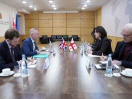 საგარეო საქმეთა სამინისტრო უწყებაში დიდი ბრიტანეთის ელჩთან გამართულ შეხვედრაზე ინფორმაციას ავრცელებს