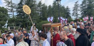 ზუგდიდში, ვლაქერნობის დღესასწაულზე სადღესასწაულო წირვას პატრიარქი შიო აღავლენს